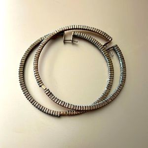 Diamond rose gold earrings